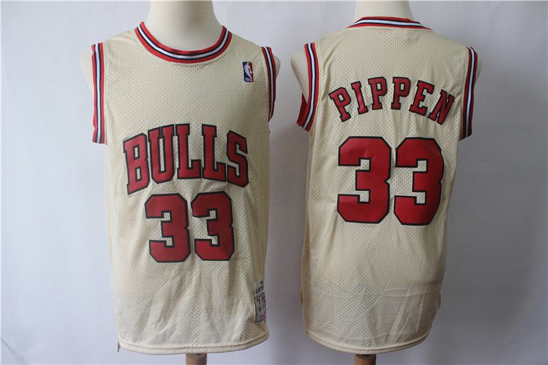 Men Chicago Bulls 33 Pippen Gream Retro Limited Edition NBA Jerseys